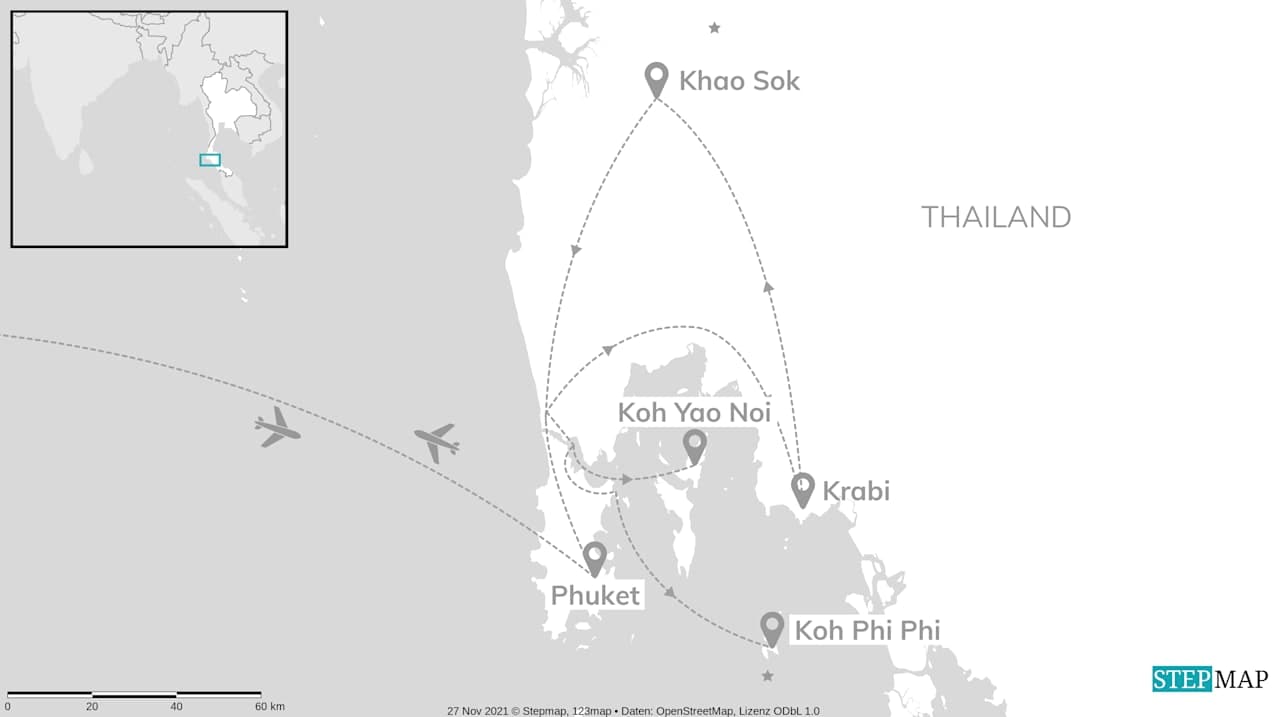 Ontdek Thailand: Krabi, Koh Yao Noi & Koh Phi Phi