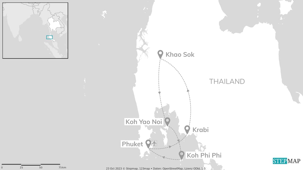 Ontdek Thailand: Krabi, Koh Yao Noi & Koh Phi Phi