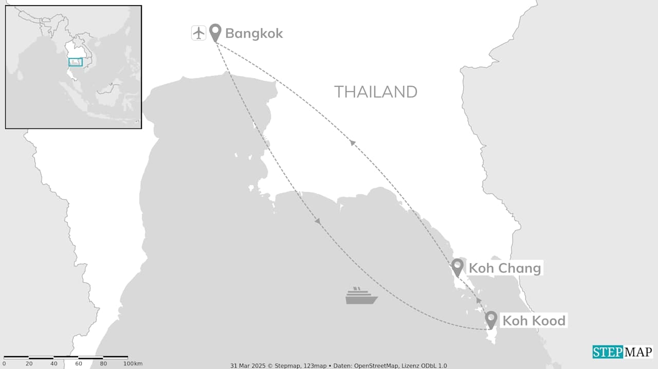 Oost-Thailand: Bangkok, Koh Kood & Koh Chang