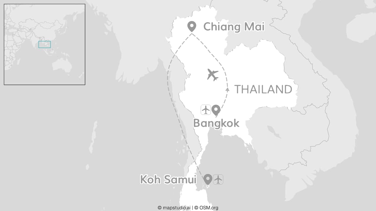 Thailand signature: Bangkok, Chiang Mai & Koh Samui
