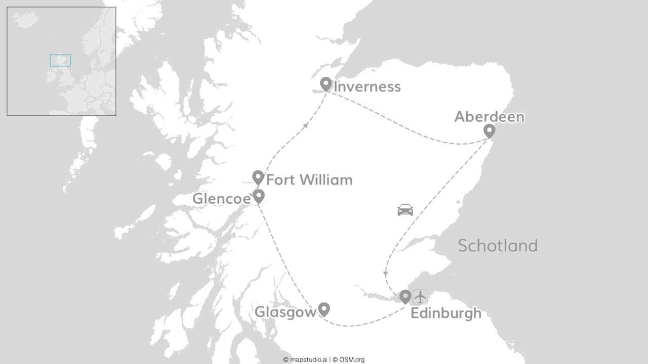 Schotland roadtrip: Highlands, lochs & kastelen