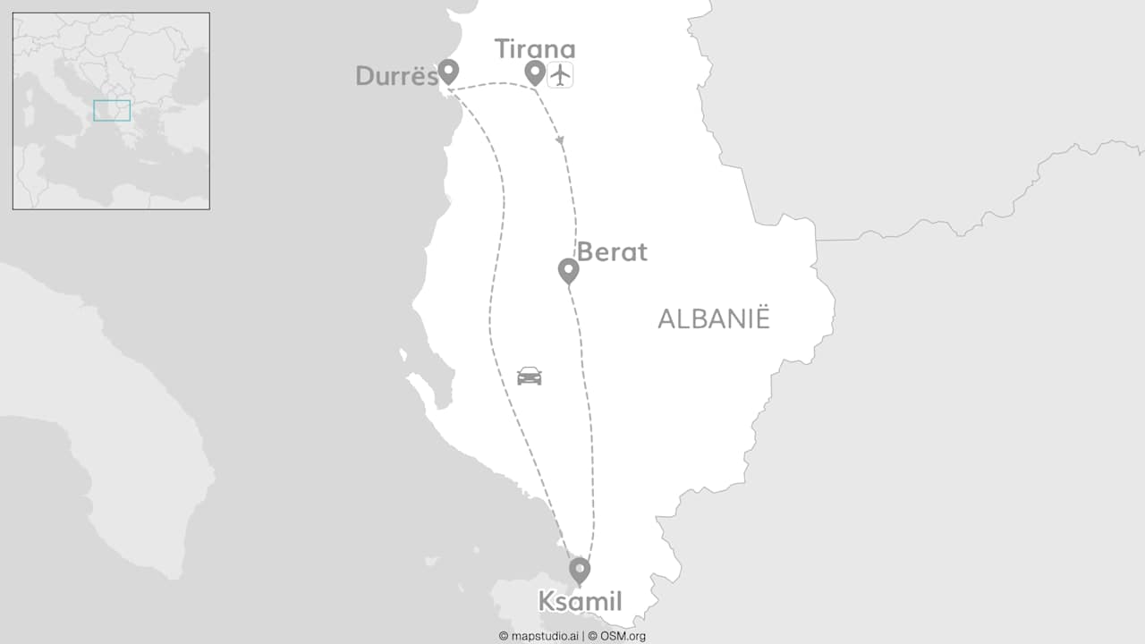 Albanië roadtrip: van stranden tot bergpanorama's