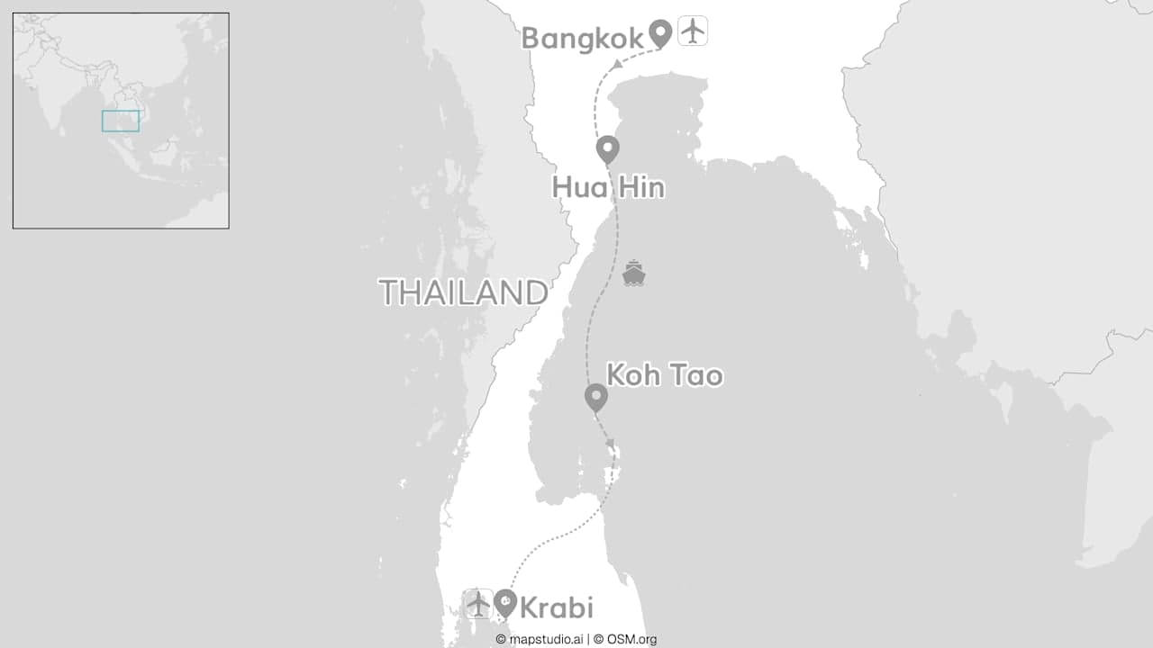 2 for 1 Thailand: Bangkok, Krabi & eilandhoppen
