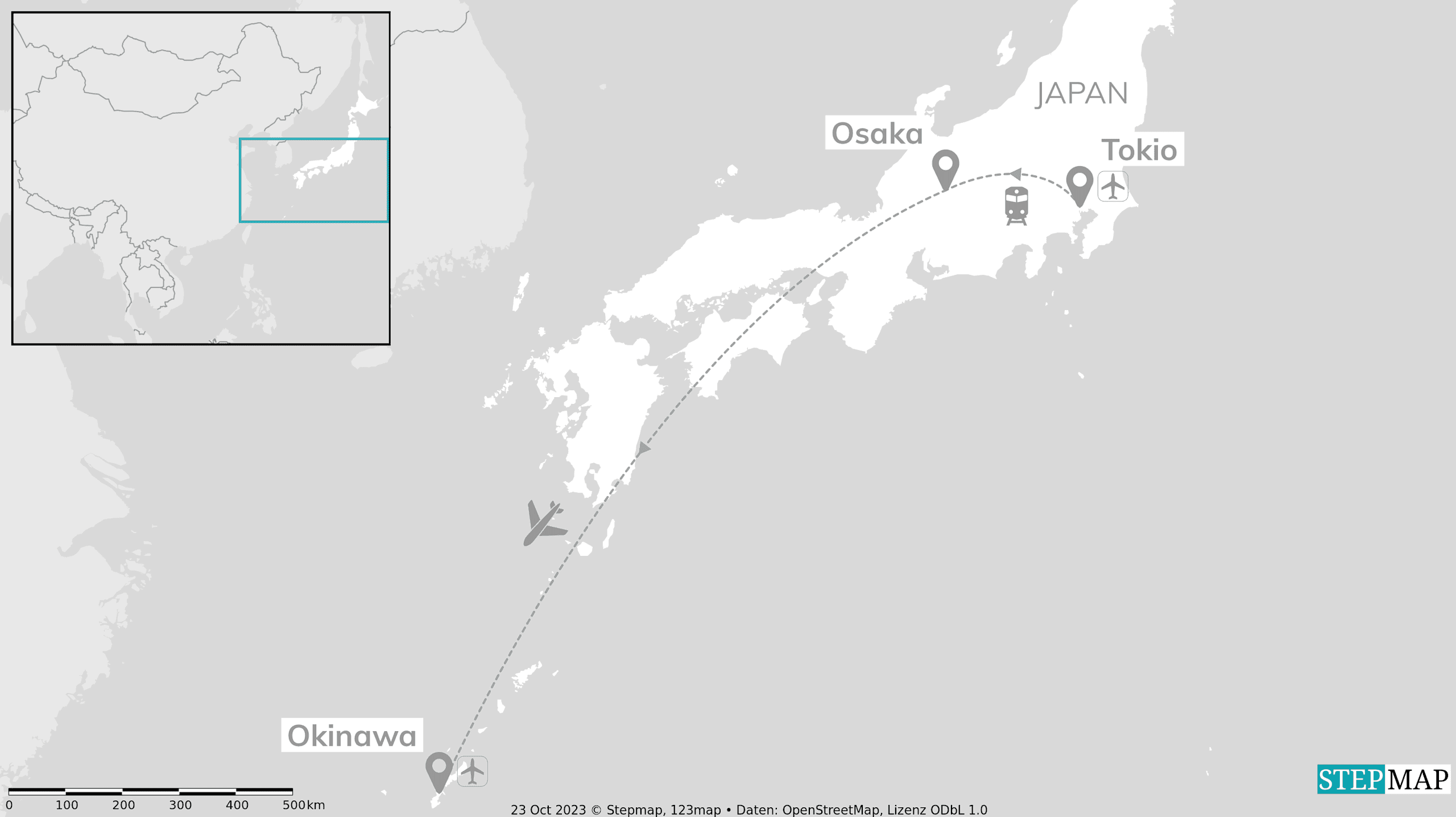 Tokio tot Okinawa: skyline, Osaka & zonnig eiland