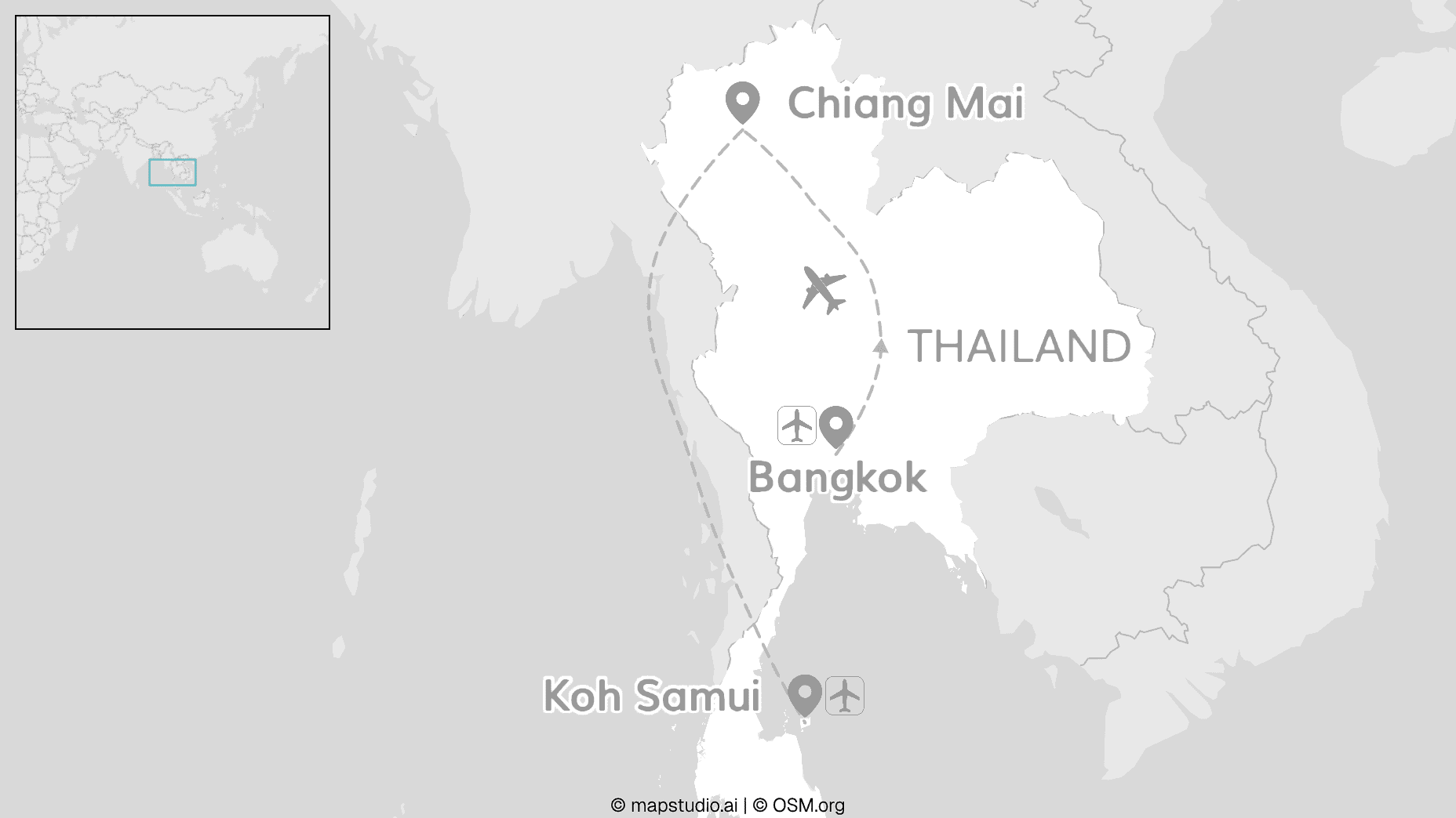 Thailand signature: Bangkok, Chiang Mai & Koh Samui